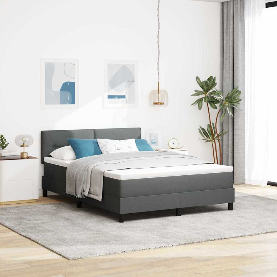 Boxspring Bed Met Led-Stripverlichting Stof