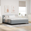 Boxspring Bed Met Led-Stripverlichting Stof