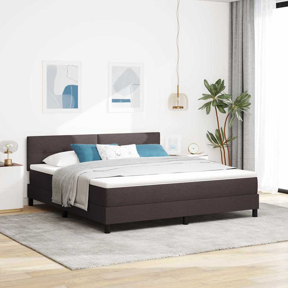 Boxspring Bed Met Led-Stripverlichting Stof
