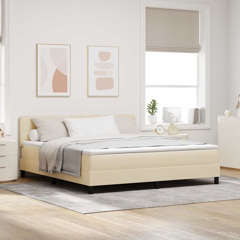 Boxspring Bed Met Led-Stripverlichting Stof