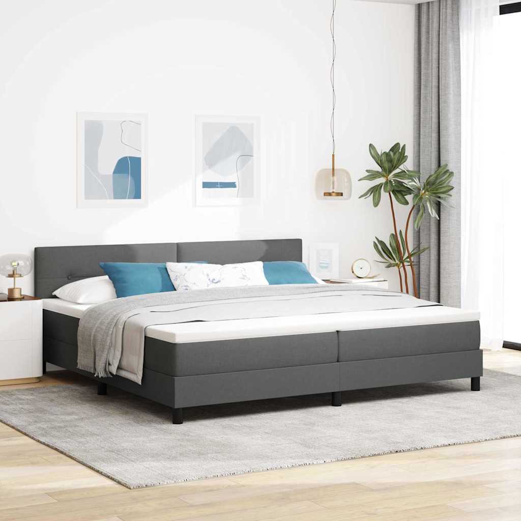 Boxspring Bed Met Led-Stripverlichting Stof