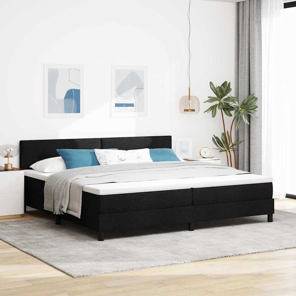 Boxspring Bed Met Led-Stripverlichting Stof