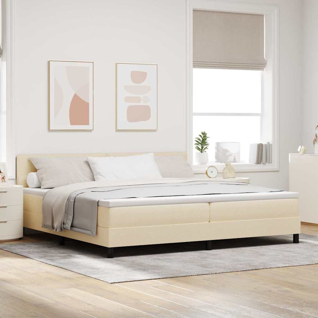 Boxspring Bed Met Led-Stripverlichting Stof