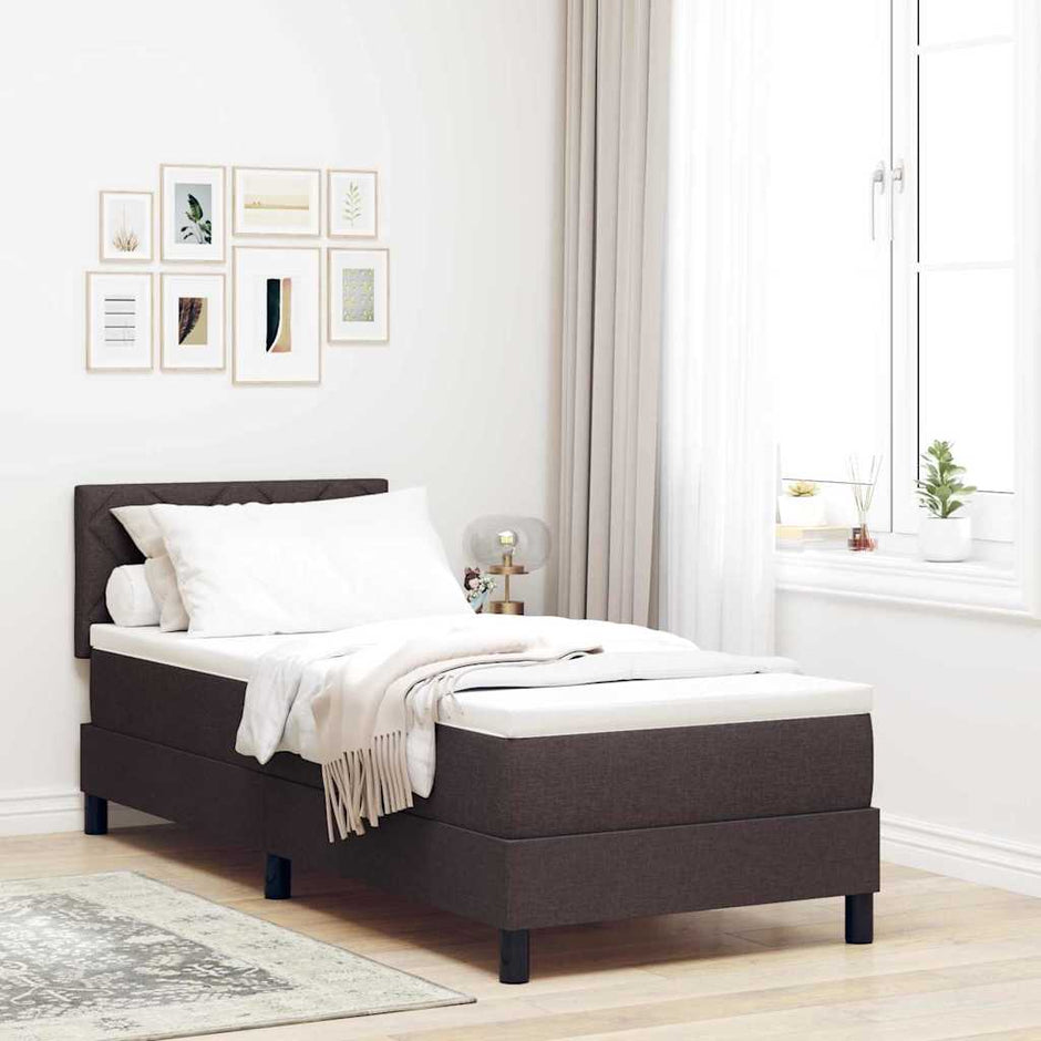 Boxspring Bed Met Led-Stripverlichting Stof