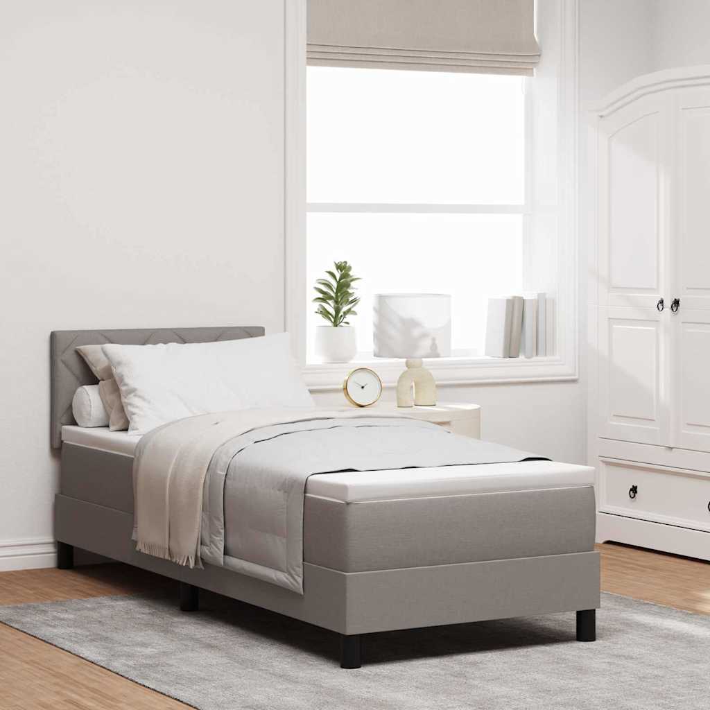 Boxspring Bed Met Led-Stripverlichting Stof