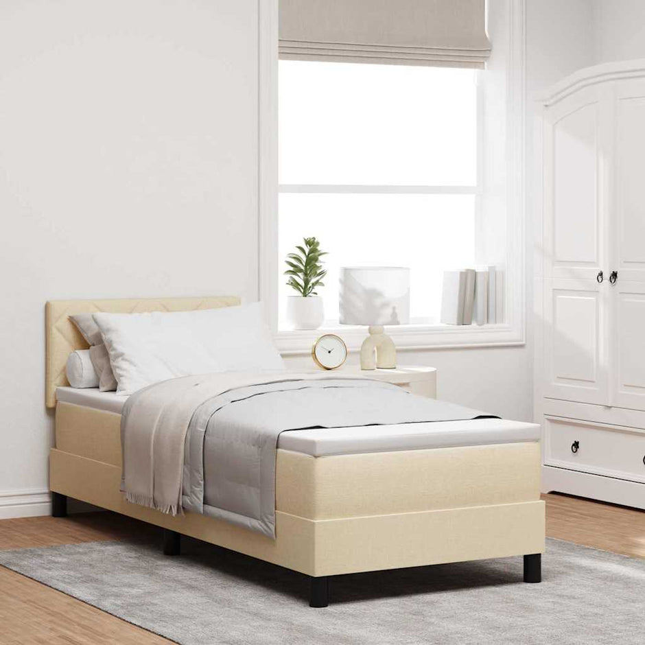 Boxspring Bed Met Led-Stripverlichting Stof