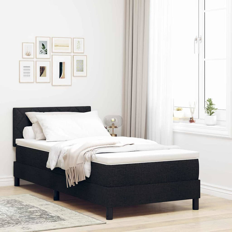 Boxspring Bed Met Led-Stripverlichting Stof