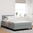 Boxspring Bed Met Led-Stripverlichting Stof