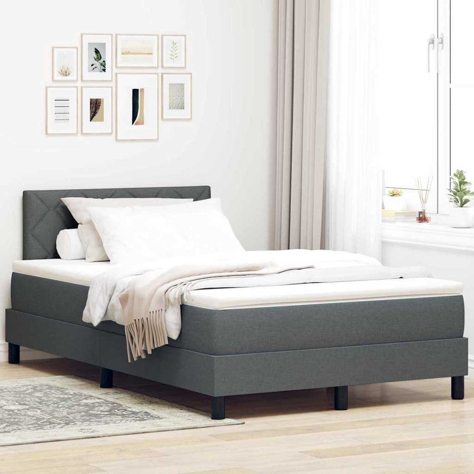 Boxspring Bed Met Led-Stripverlichting Stof