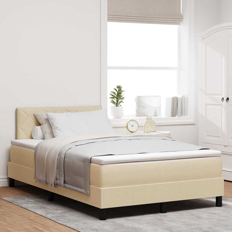 Boxspring Bed Met Led-Stripverlichting Stof