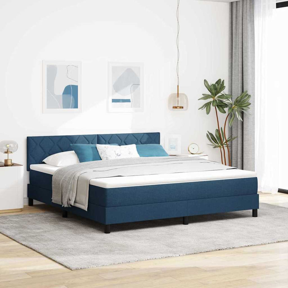 Boxspring Bed Met Led-Stripverlichting Stof