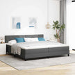 Boxspring Bed Met Led-Stripverlichting Stof