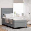 Led Box Spring Bed Met Matras Stof