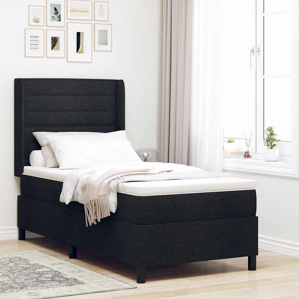 Led Box Spring Bed Met Matras Stof