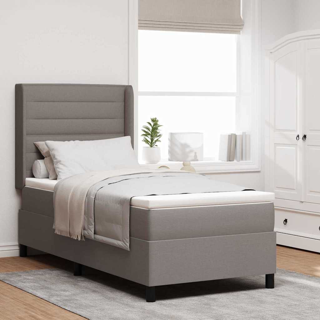 Led Box Spring Bed Met Matras Stof