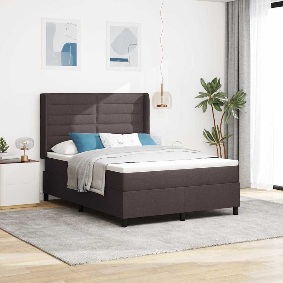 Led Box Spring Bed Met Matras Stof