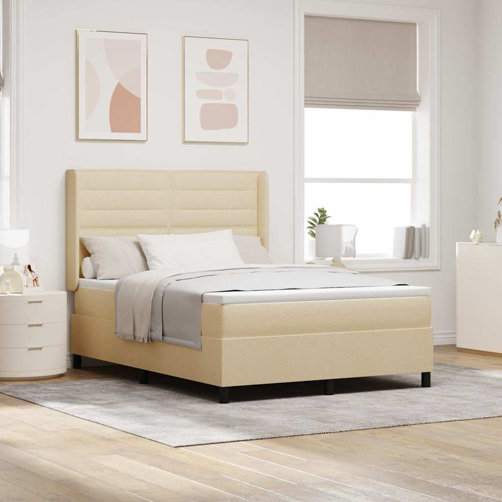 Led Box Spring Bed Met Matras Stof
