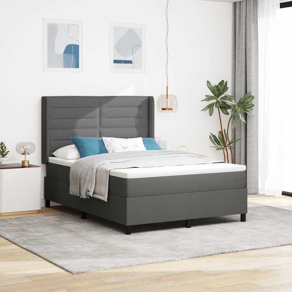 Led Box Spring Bed Met Matras Stof