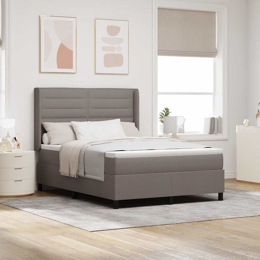 Led Box Spring Bed Met Matras Stof