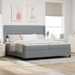 Led Box Spring Bed Met Matras Stof