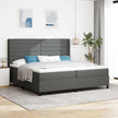 Led Box Spring Bed Met Matras Stof