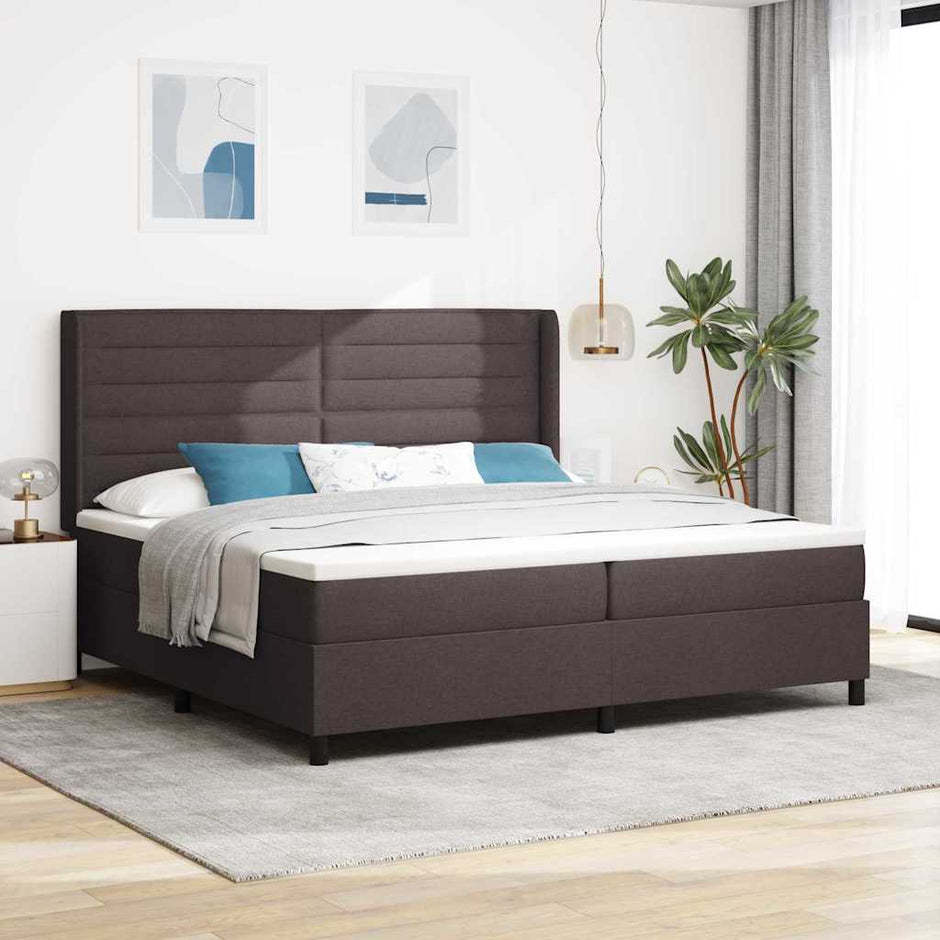 Led Box Spring Bed Met Matras Stof