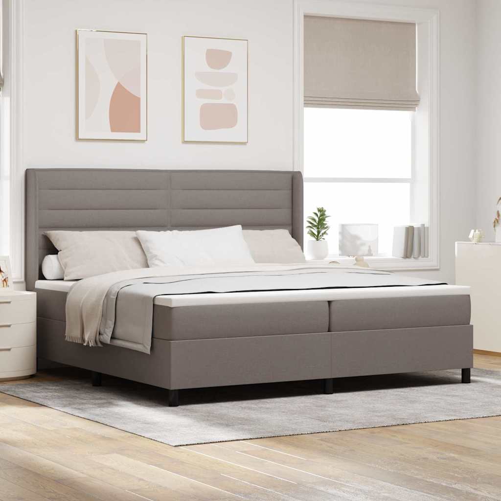 Led Box Spring Bed Met Matras Stof