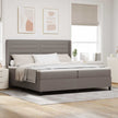 Led Box Spring Bed Met Matras Stof