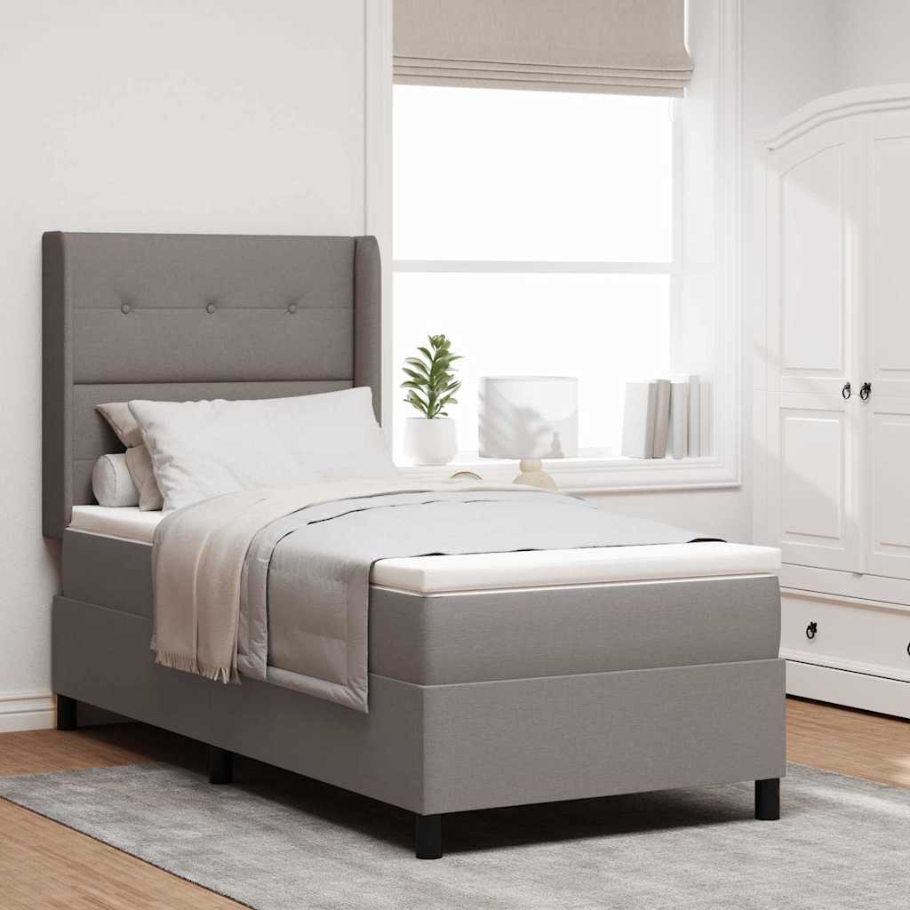 Led Box Spring Bed Met Matras Stof