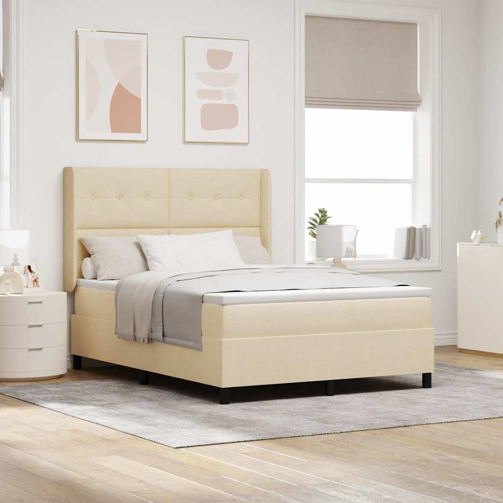 Led Box Spring Bed Met Matras Stof