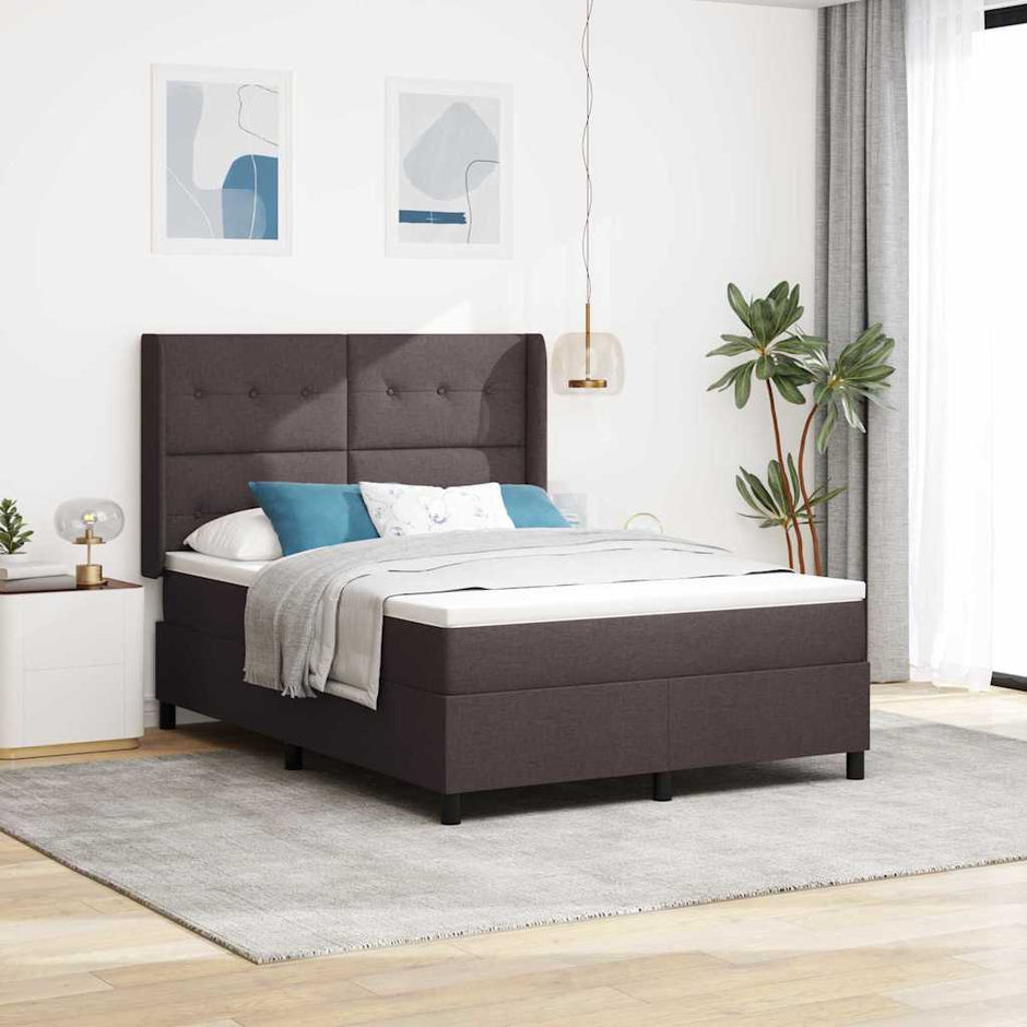 Led Box Spring Bed Met Matras Stof