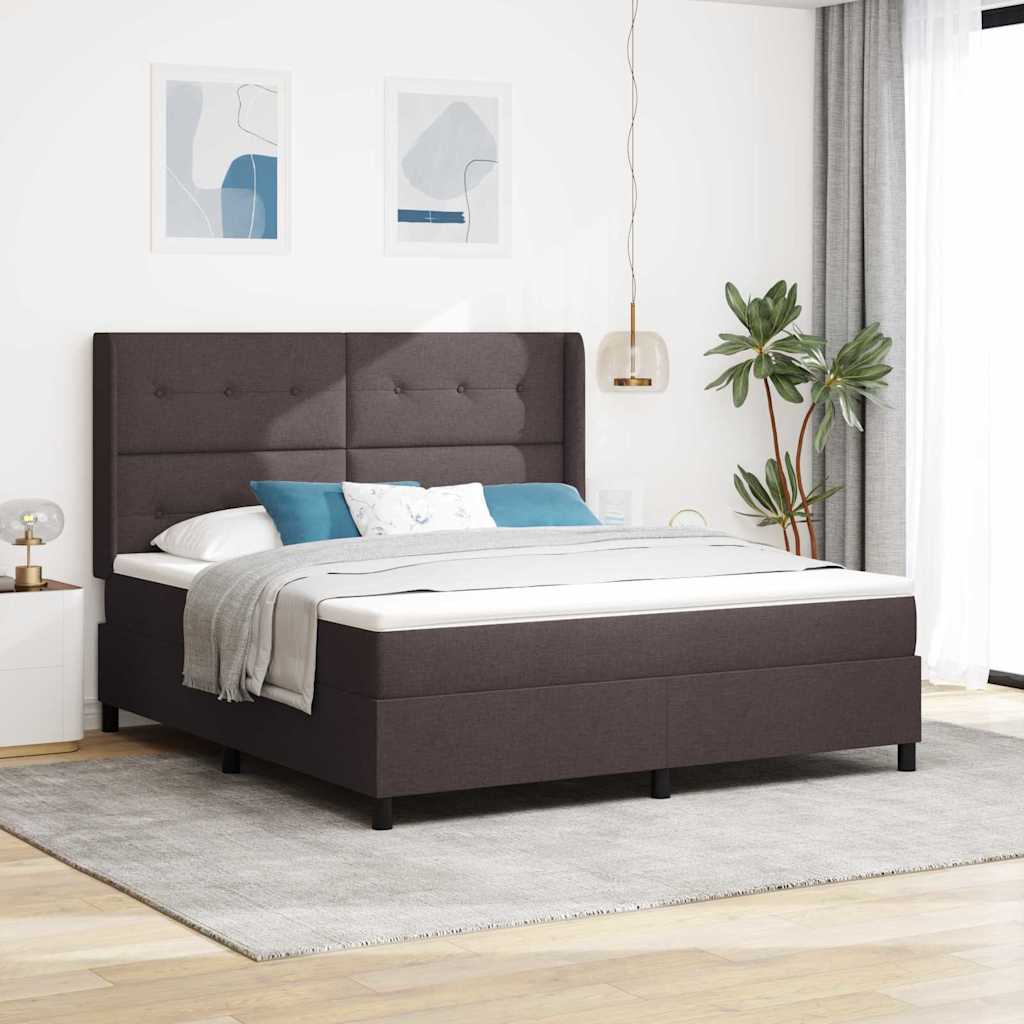 Led Box Spring Bed Met Matras Stof