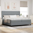 Led Box Spring Bed Met Matras Stof