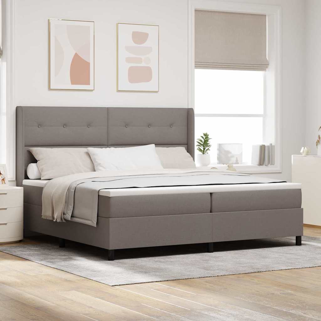 Led Box Spring Bed Met Matras Stof