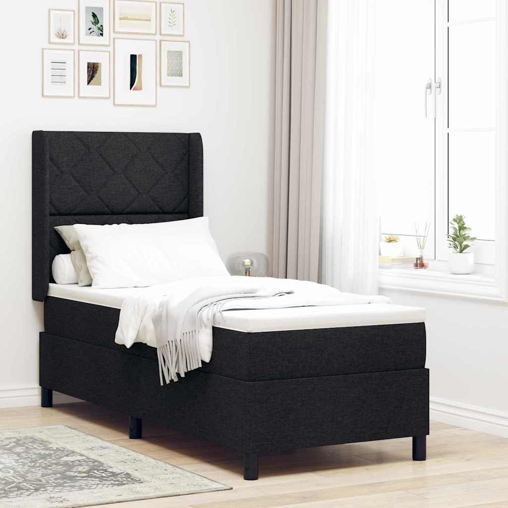 Led Box Spring Bed Met Matras Stof
