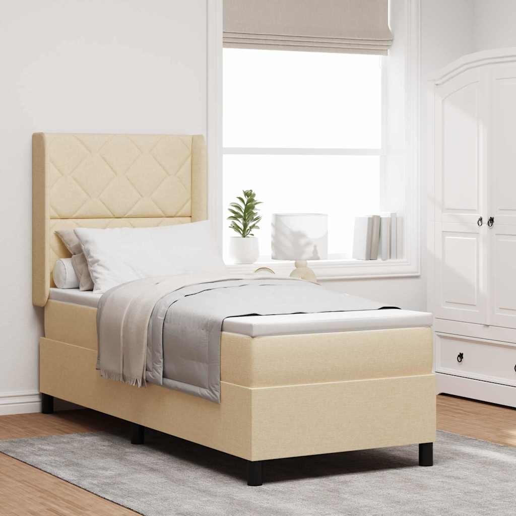 Led Box Spring Bed Met Matras Stof