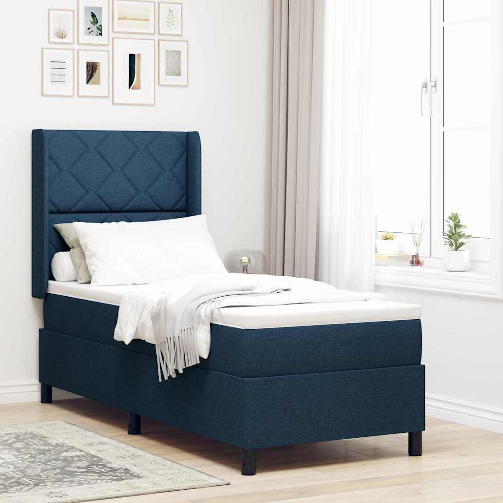 Led Box Spring Bed Met Matras Stof