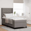 Led Box Spring Bed Met Matras Stof