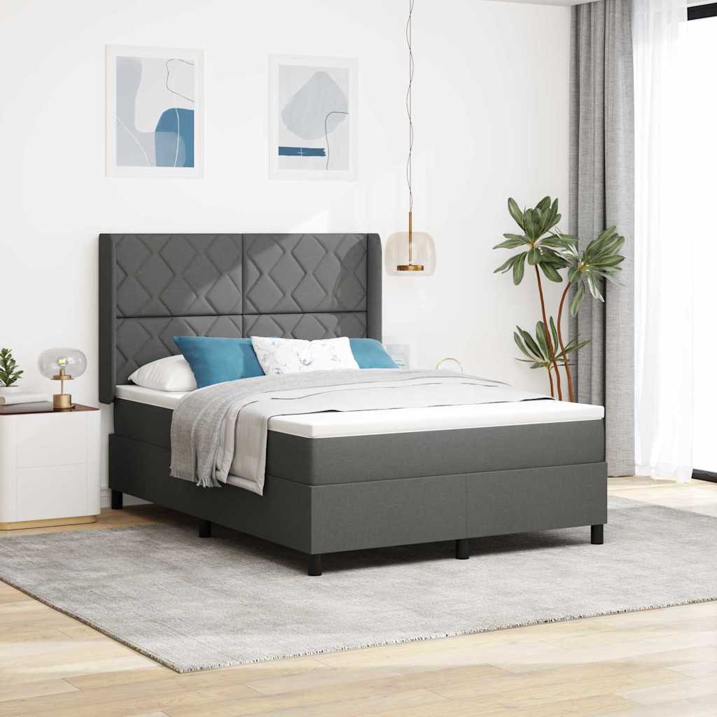 Led Box Spring Bed Met Matras Stof