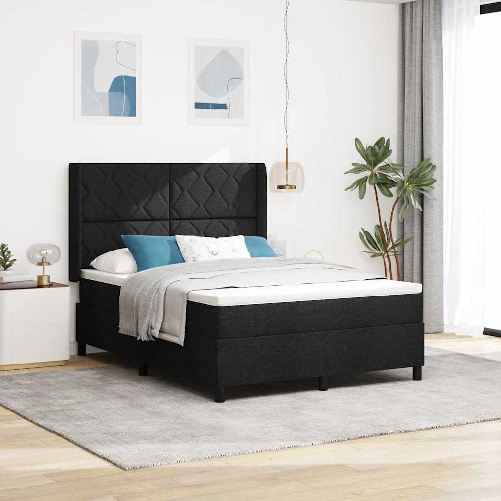 Led Box Spring Bed Met Matras Stof