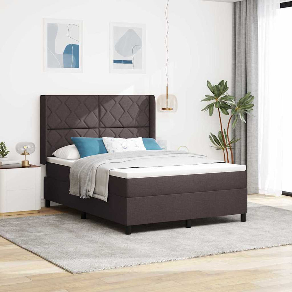 Led Box Spring Bed Met Matras Stof