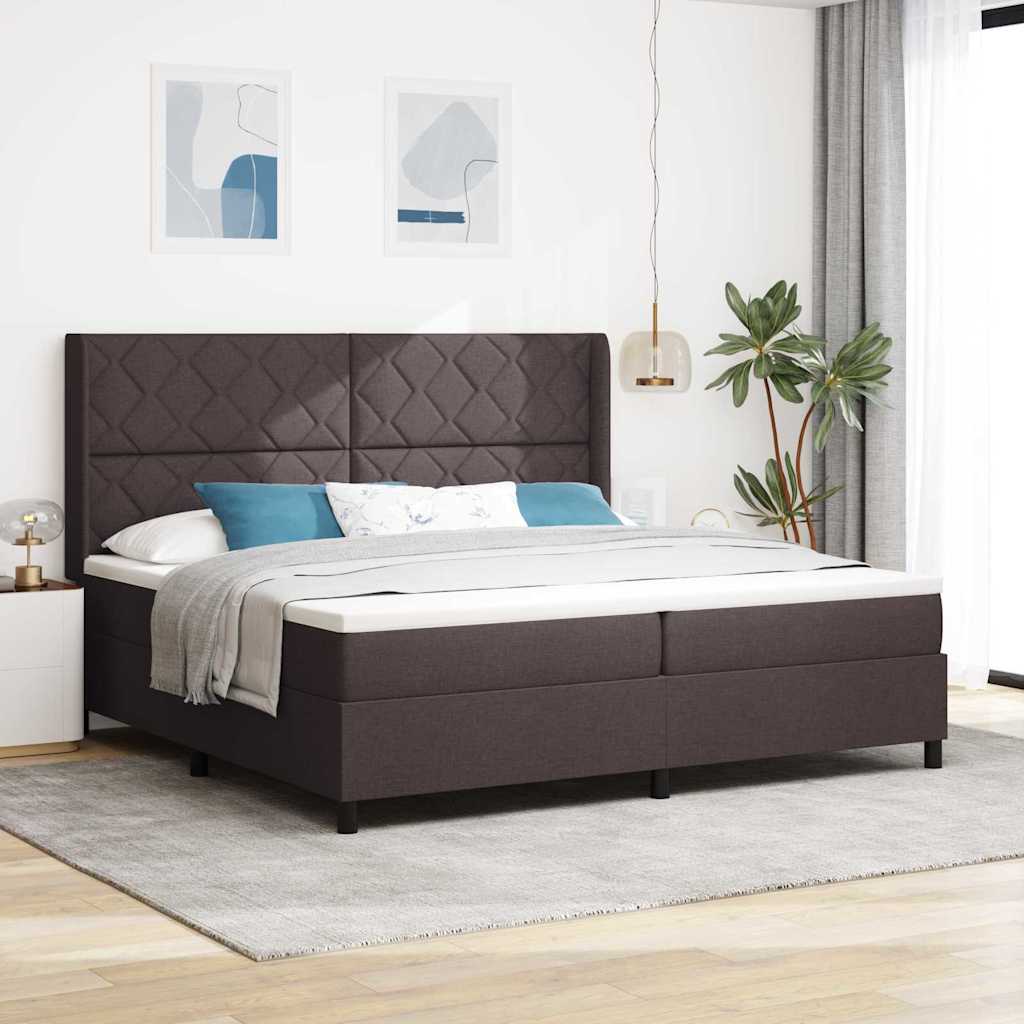 Led Box Spring Bed Met Matras Stof