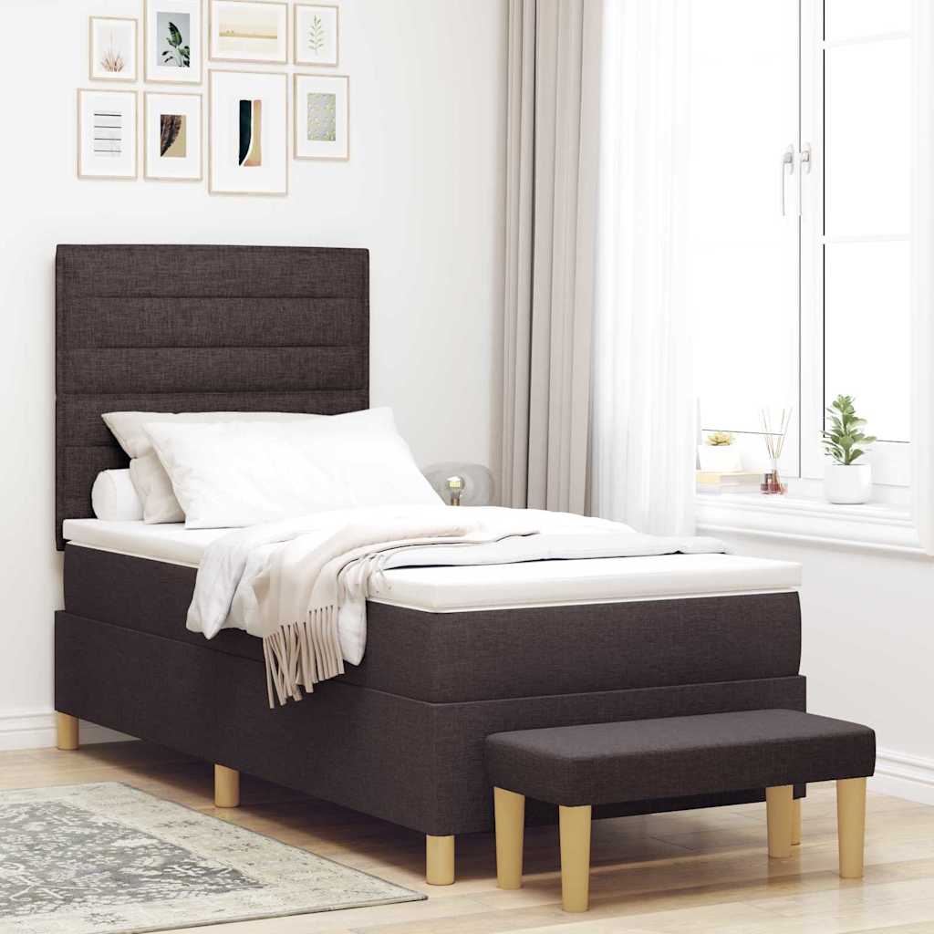 Boxspring Bed Met Hoofdeinde 190 X 140 Cm Stof
