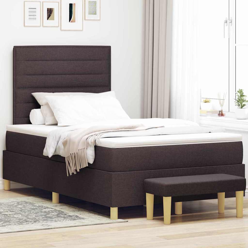 Boxspring Bed Met Hoofdeinde 190 X 140 Cm Stof