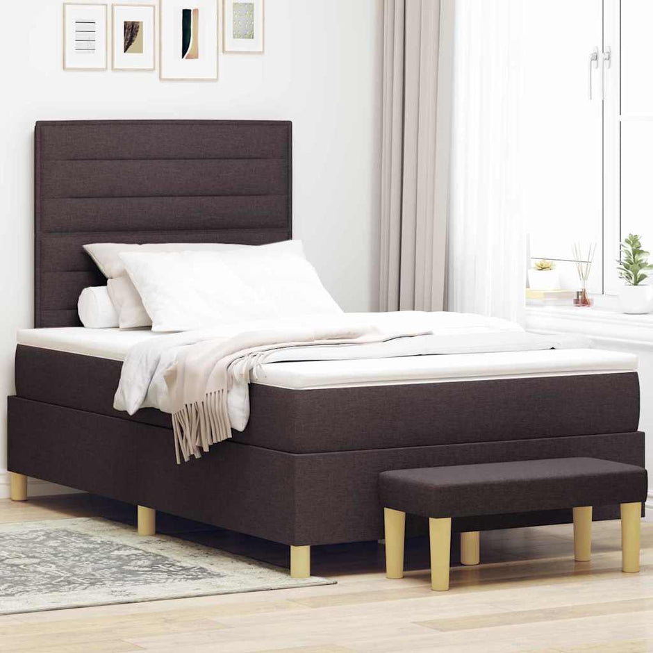 Boxspring Bed Met Hoofdeinde 190 X 140 Cm Stof