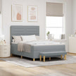 Boxspring Bed Met Hoofdeinde 190 X 140 Cm Stof