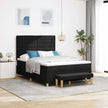 Boxspring Bed Met Hoofdeinde 190 X 140 Cm Stof