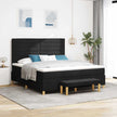 Boxspring Bed Met Hoofdeinde 190 X 140 Cm Stof