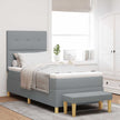 Boxspring Bed Met Hoofdeinde 190 X 140 Cm Stof