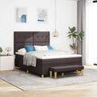 Boxspring Bed Met Hoofdeinde 190 X 140 Cm Stof
